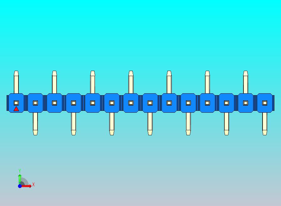DS1022彩色排针 蓝色 14脚 100密耳 类型 SMT R1 版本1.0.zip