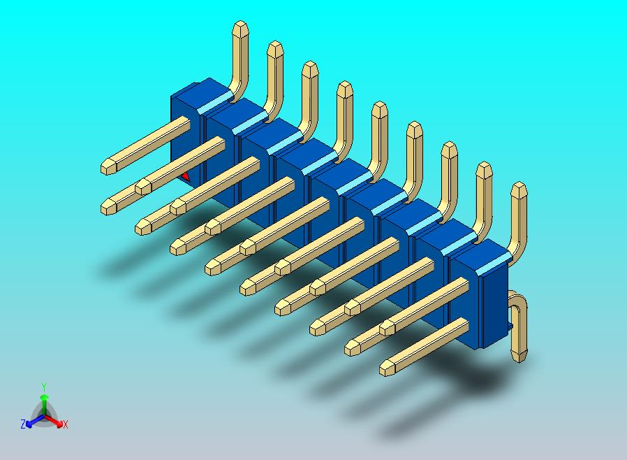 DS1022彩色排针 蓝色 18针 100毫米 SMT 类型 版本1.0.zip