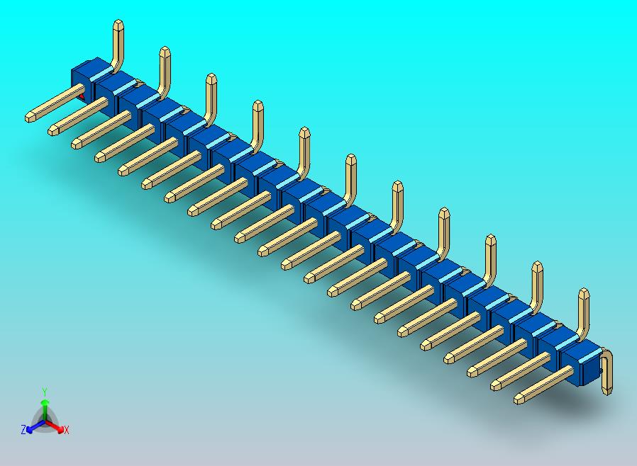 DS1022彩色排针 蓝色 22p 100mil 类型 SMT R1 版本1.0.zip