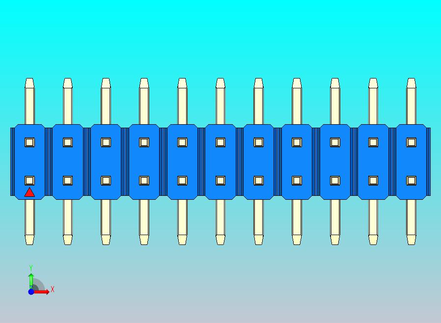 DS1022彩色排针 蓝色 22引脚 100mil SMT 类型 rev1.0.zip