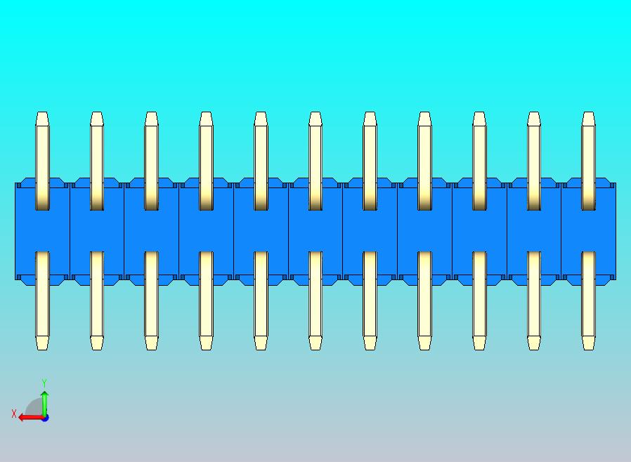 DS1022彩色排针 蓝色 22引脚 100mil SMT 类型 rev1.0.zip
