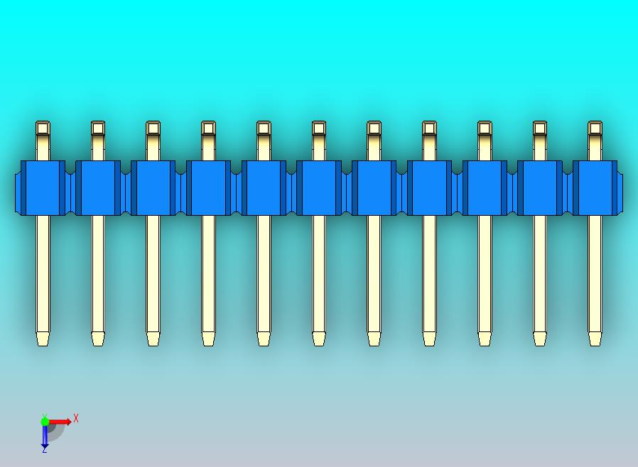 DS1022彩色排针 蓝色 22引脚 100mil SMT 类型 rev1.0.zip