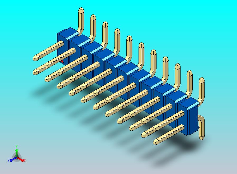 DS1022彩色排针 蓝色 22引脚 100mil SMT 类型 rev1.0.zip
