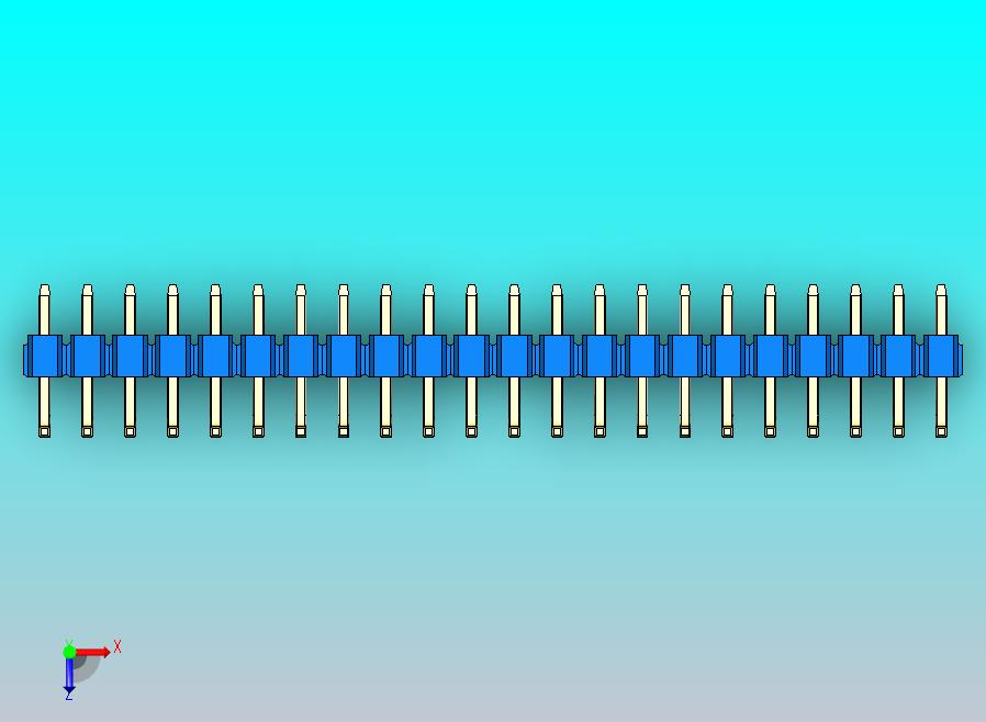DS1022彩色排针 蓝色 22针 100mil 类型U 版本1.0.zip