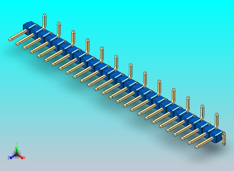 DS1022彩色排针 蓝色 27P 100密 间距 SMT 类型 R2 版本1.0.zip