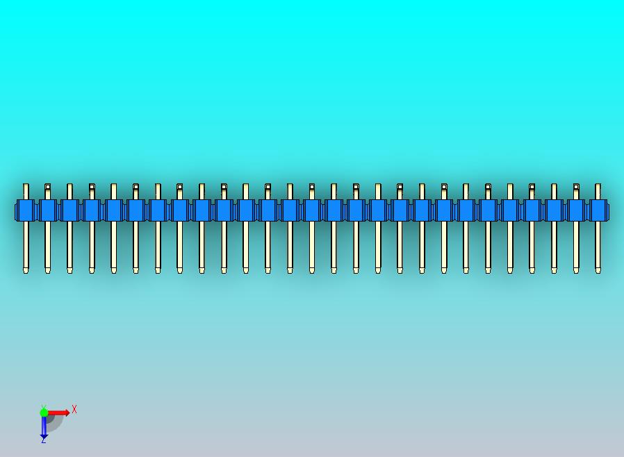 DS1022彩色排针 蓝色 27P 100密 间距 SMT 类型 R2 版本1.0.zip