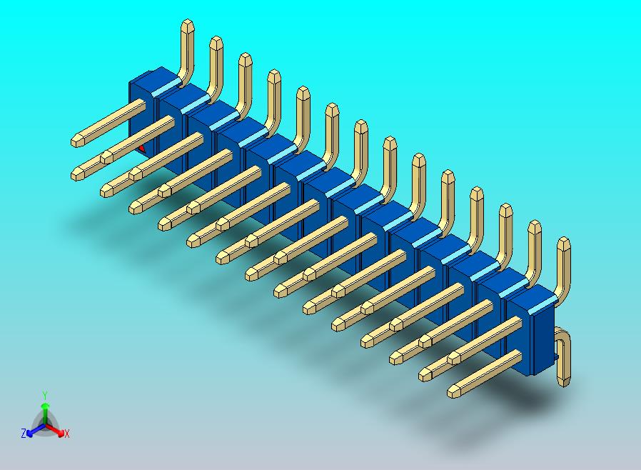 DS1022彩色排针 蓝色 28引脚 100密耳 SMT 类型 版本1.0.zip