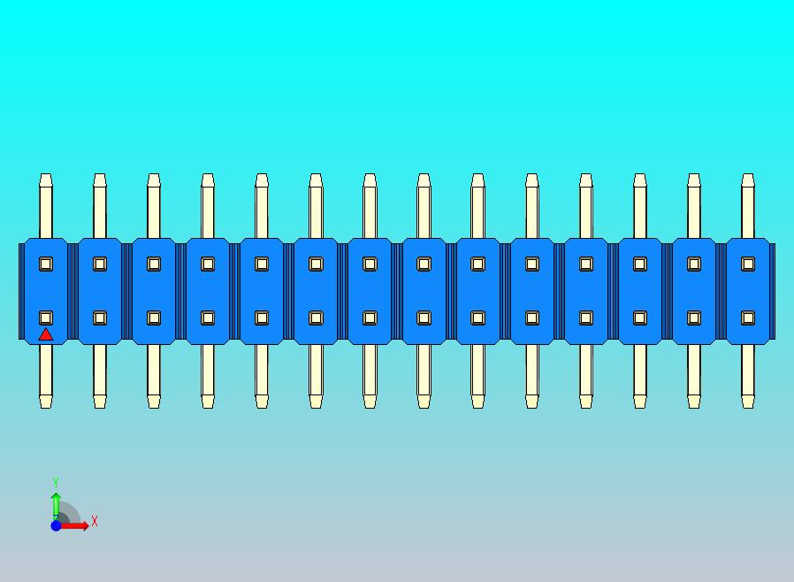 DS1022彩色排针 蓝色 28引脚 100密耳 SMT 类型 版本1.0.zip