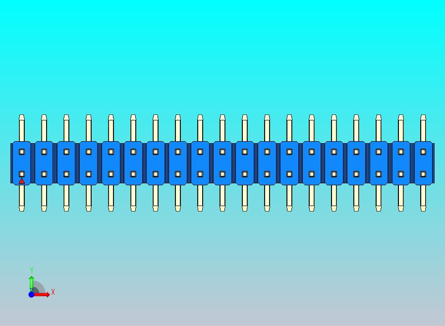 DS1022彩色排针 蓝色 38P 100mil SMT 类型 rev1.0.zip