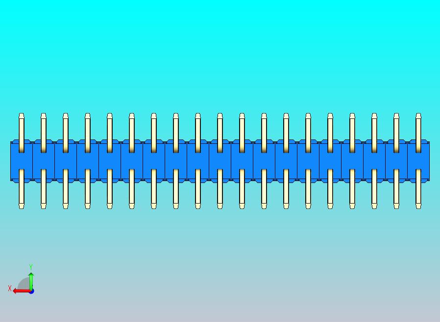 DS1022彩色排针 蓝色 38P 100mil SMT 类型 rev1.0.zip