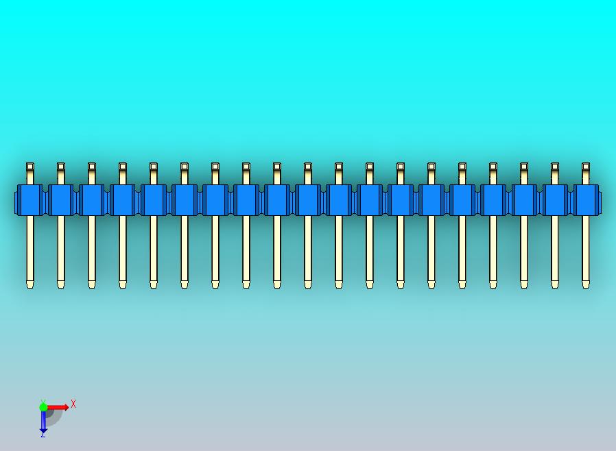 DS1022彩色排针 蓝色 38P 100mil SMT 类型 rev1.0.zip
