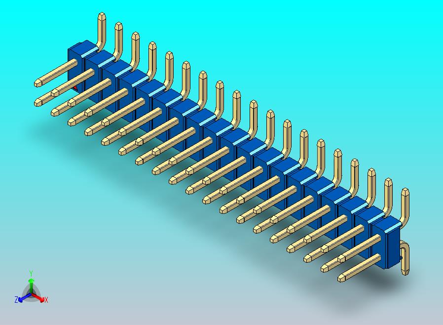 DS1022彩色排针 蓝色 38P 100mil SMT 类型 rev1.0.zip