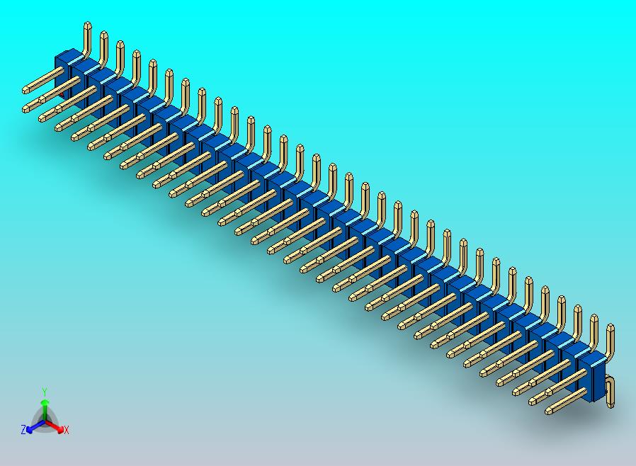 DS1022彩色排针 蓝色 66P 100mil 类型SMT 版本1.0.zip
