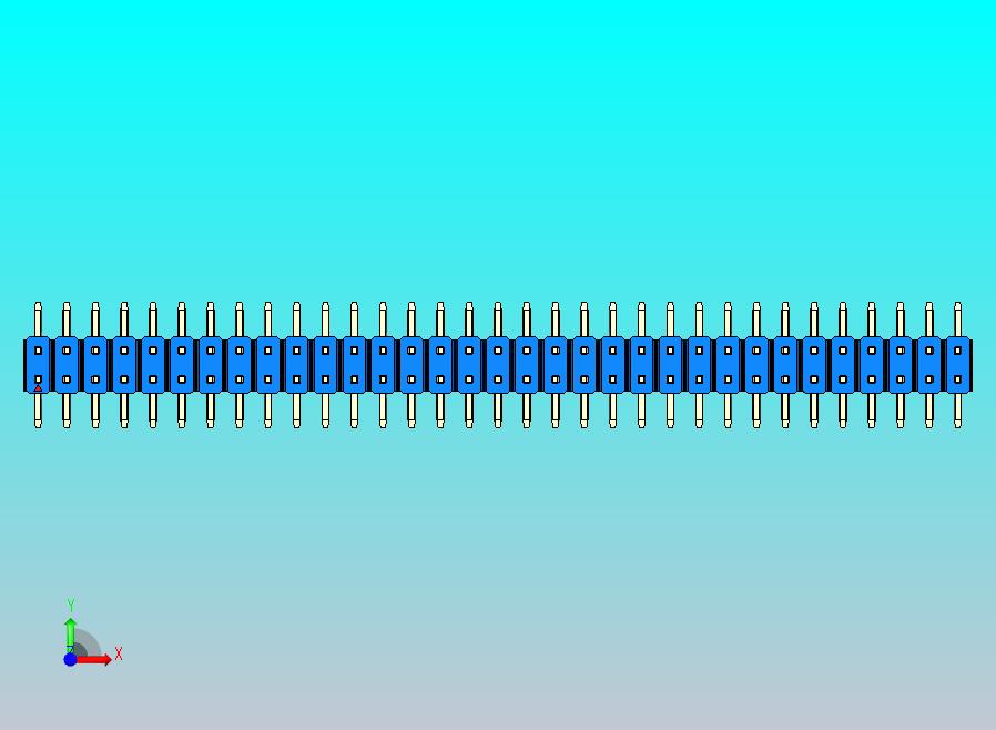 DS1022彩色排针 蓝色 66P 100mil 类型SMT 版本1.0.zip