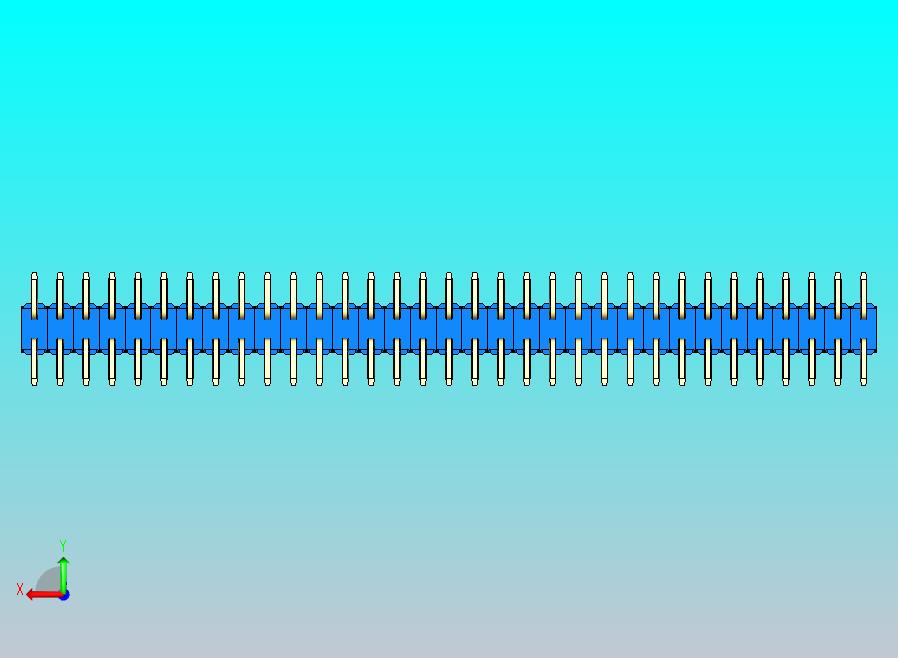 DS1022彩色排针 蓝色 66P 100mil 类型SMT 版本1.0.zip