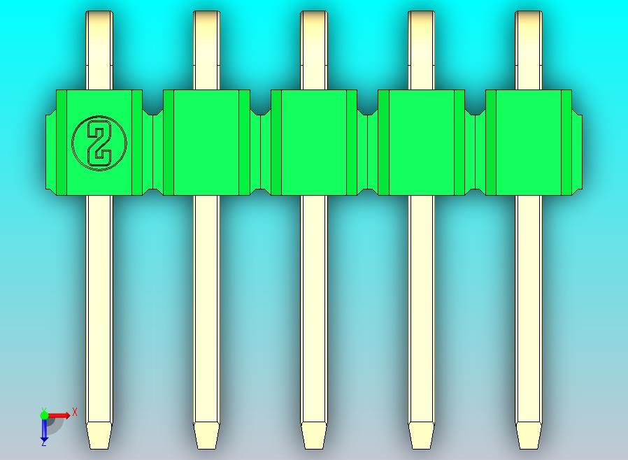DS1022彩色排针 绿色 1x05p 100mil 类型D 版本1.0.zip