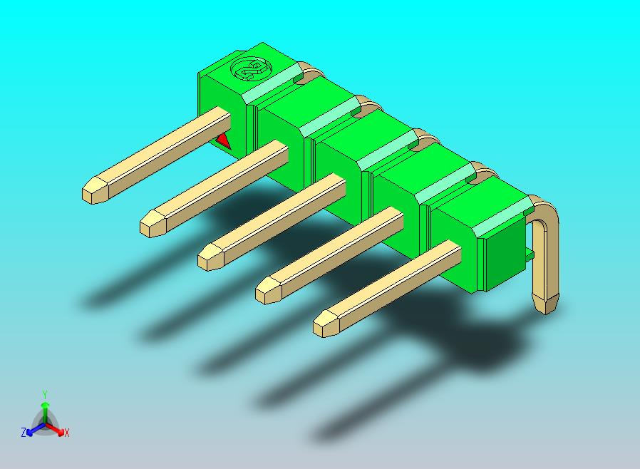 DS1022彩色排针 绿色 1x05p 100mil 类型D 版本1.0.zip
