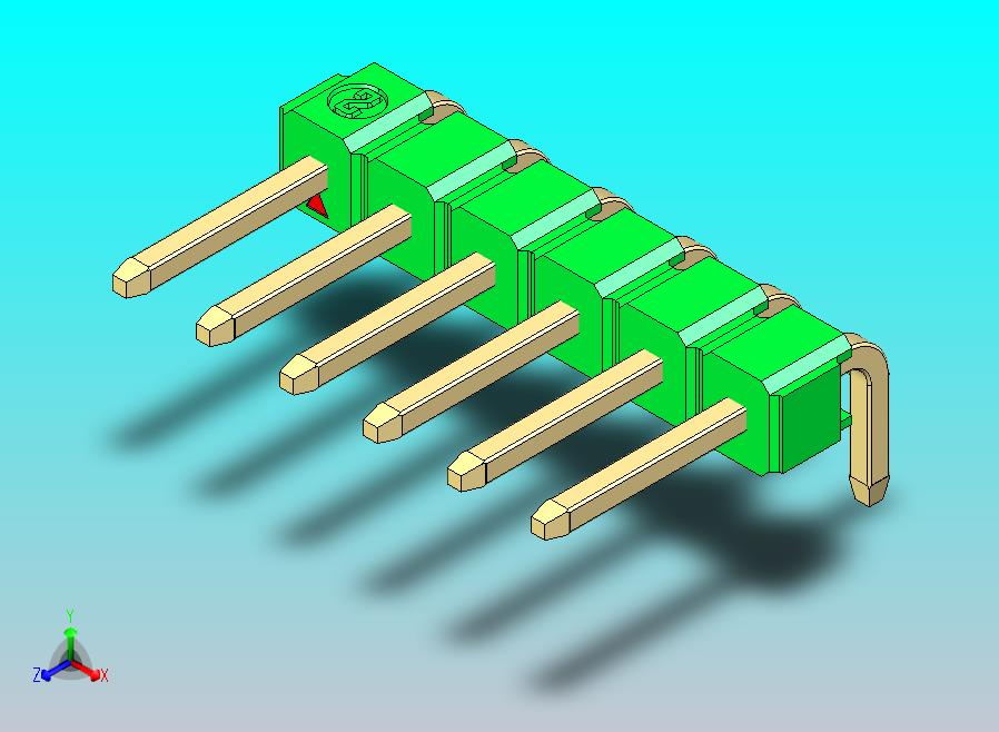 DS1022彩色排针 绿色 1x06p 100mil 类型D 版本1.0.zip