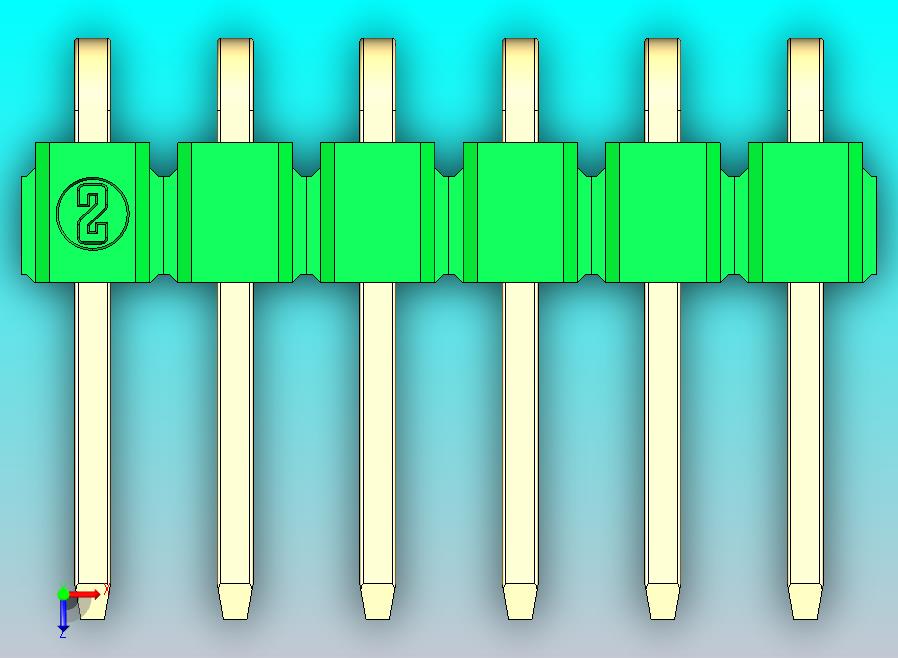 DS1022彩色排针 绿色 1x06p 100mil 类型D 版本1.0.zip