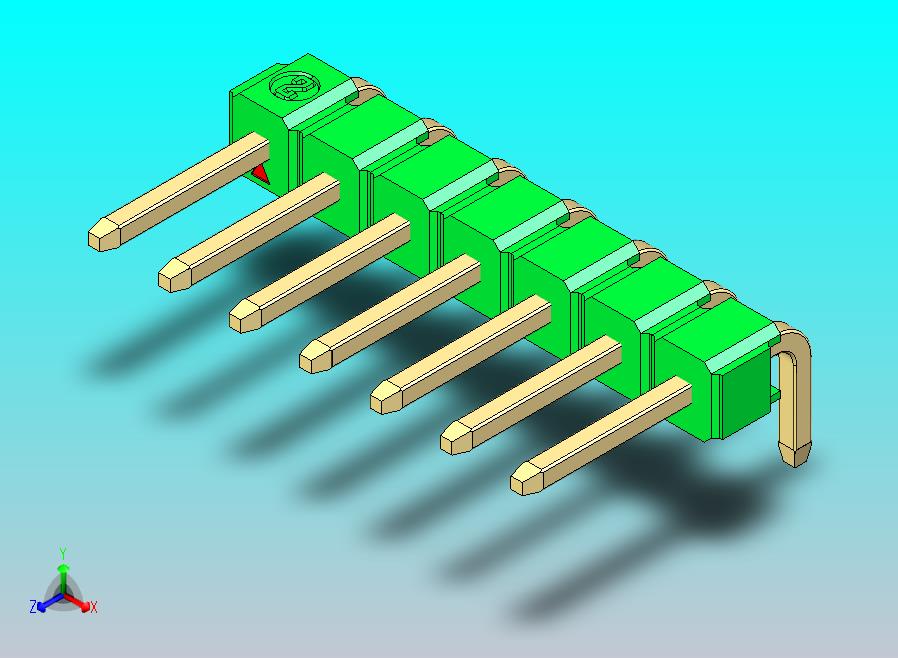 DS1022彩色排针 绿色 1x07p 100mil 类型D 版本1.0.zip