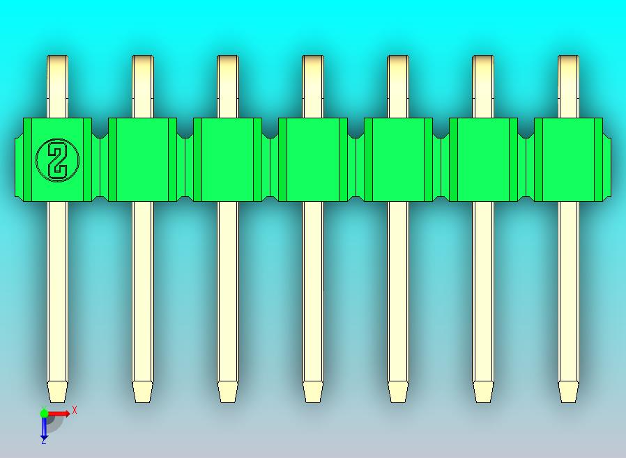 DS1022彩色排针 绿色 1x07p 100mil 类型D 版本1.0.zip