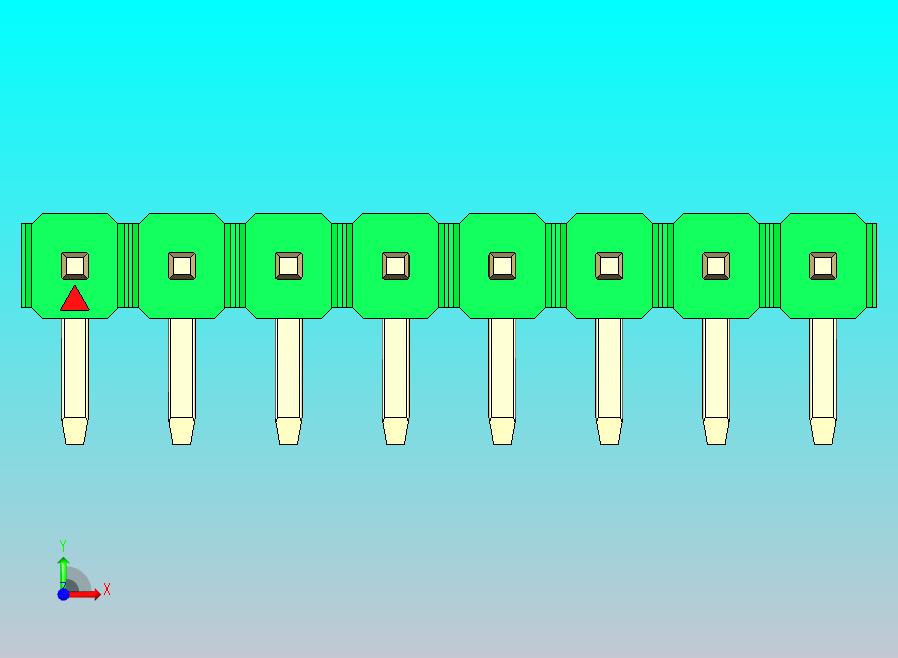 DS1022彩色排针 绿色 1x08p 100mil 类型D 版本1.0.zip