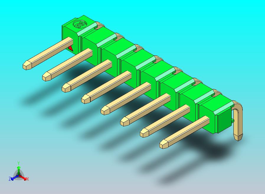 DS1022彩色排针 绿色 1x08p 100mil 类型D 版本1.0.zip
