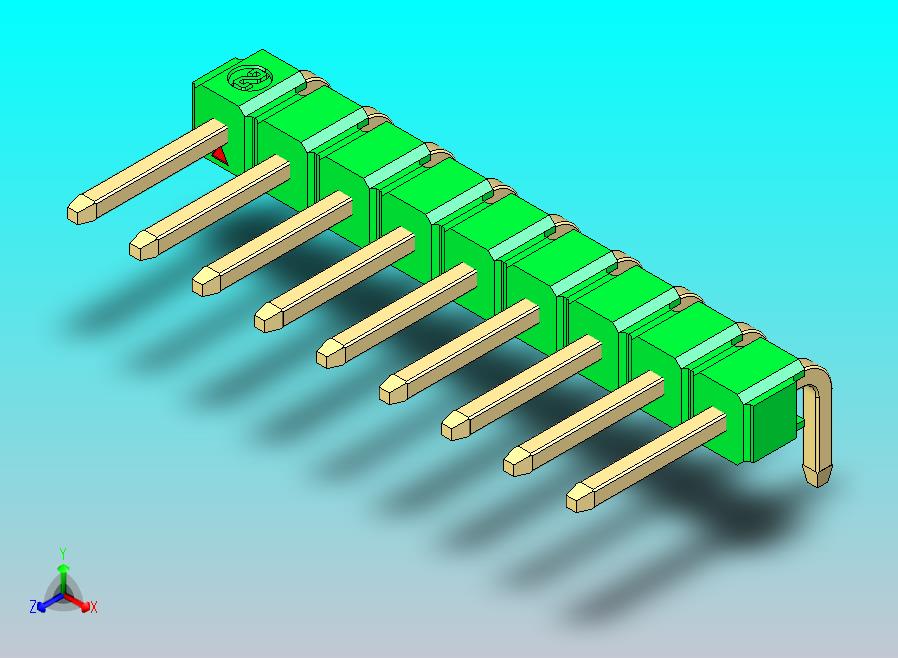 DS1022彩色排针 绿色 1x09p 100mil 类型D 版本1.0.zip