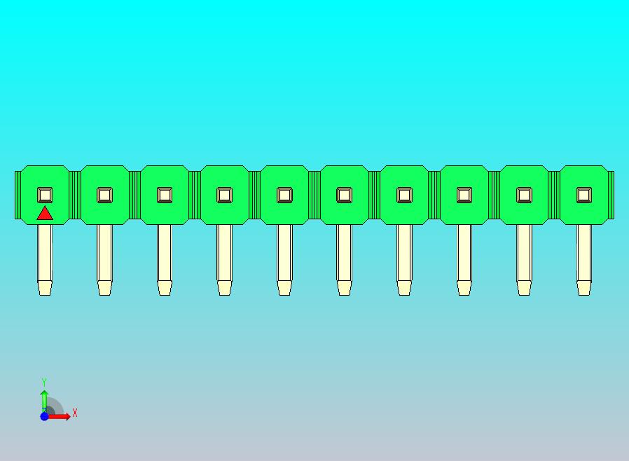 DS1022彩色排针 绿色 1x10p 100mil 类型D 版本1.0.zip