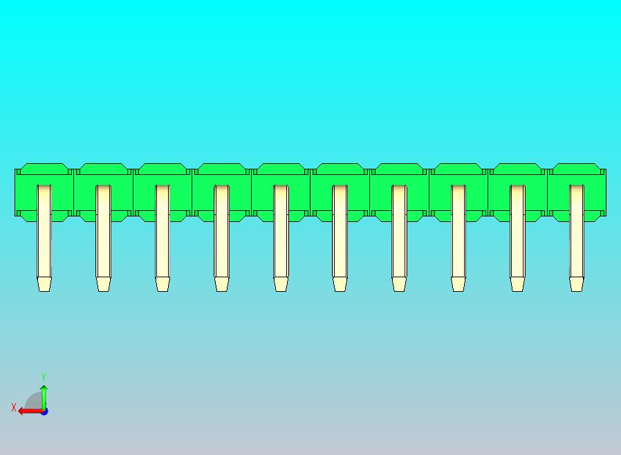 DS1022彩色排针 绿色 1x10p 100mil 类型D 版本1.0.zip