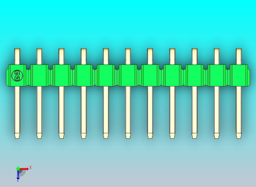 DS1022彩色排针 绿色 1x11p 100mil 类型D 版本1.0.zip