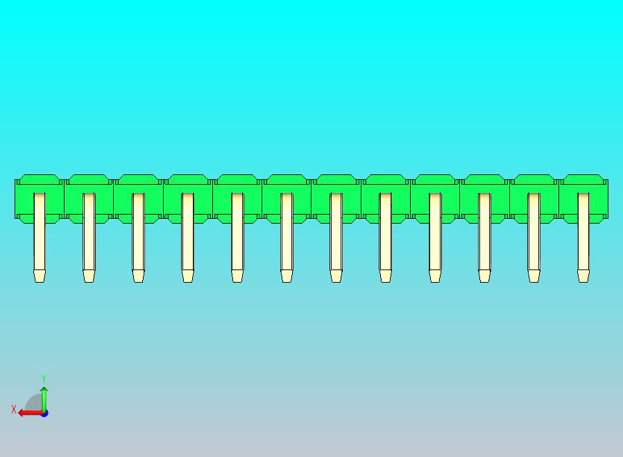 DS1022彩色排针 绿色 1x12p 100mil 类型D 版本1.0.zip