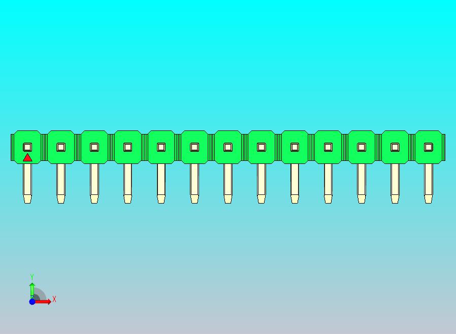 DS1022彩色排针 绿色 1x13p 100mil 类型D 版本1.0.zip