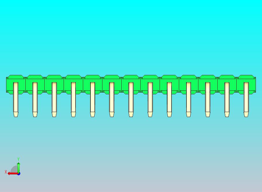 DS1022彩色排针 绿色 1x13p 100mil 类型D 版本1.0.zip