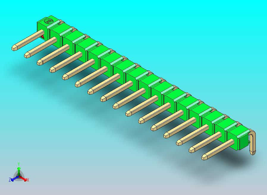 DS1022彩色排针 绿色 1x16P 100mil 类型D 版本1.0.zip