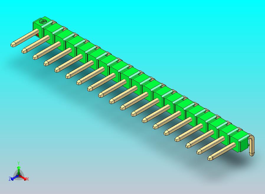 DS1022彩色排针 绿色 1x19芯 100密尔 类型D 版本1.0.zip