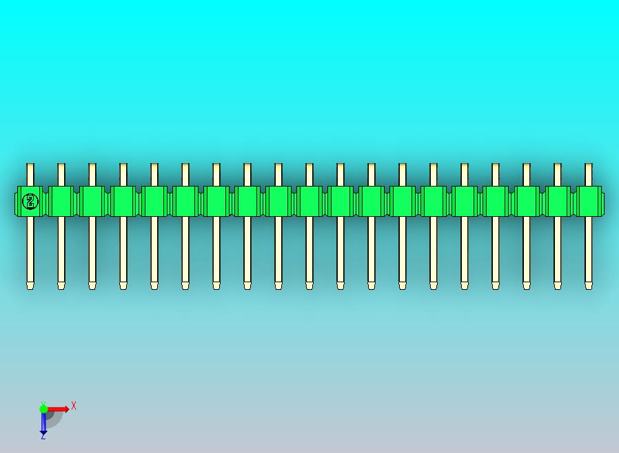 DS1022彩色排针 绿色 1x19芯 100密尔 类型D 版本1.0.zip