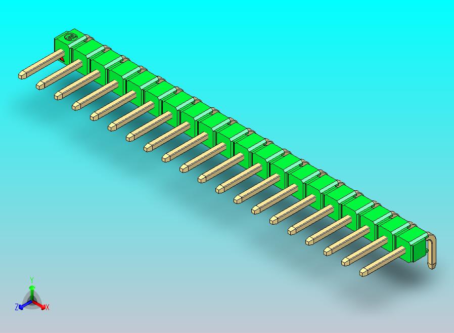 DS1022彩色排针 绿色 1x20p 100mil 类型D 版本1.0.zip