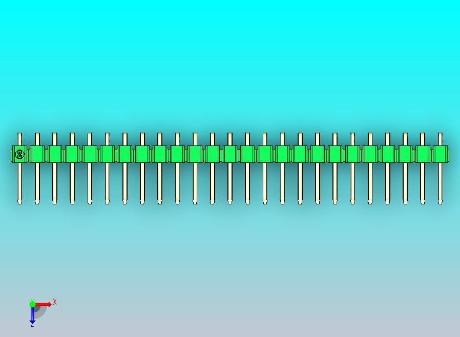 DS1022彩色排针 绿色 1x25p 100mil 类型D 版本1.0.zip