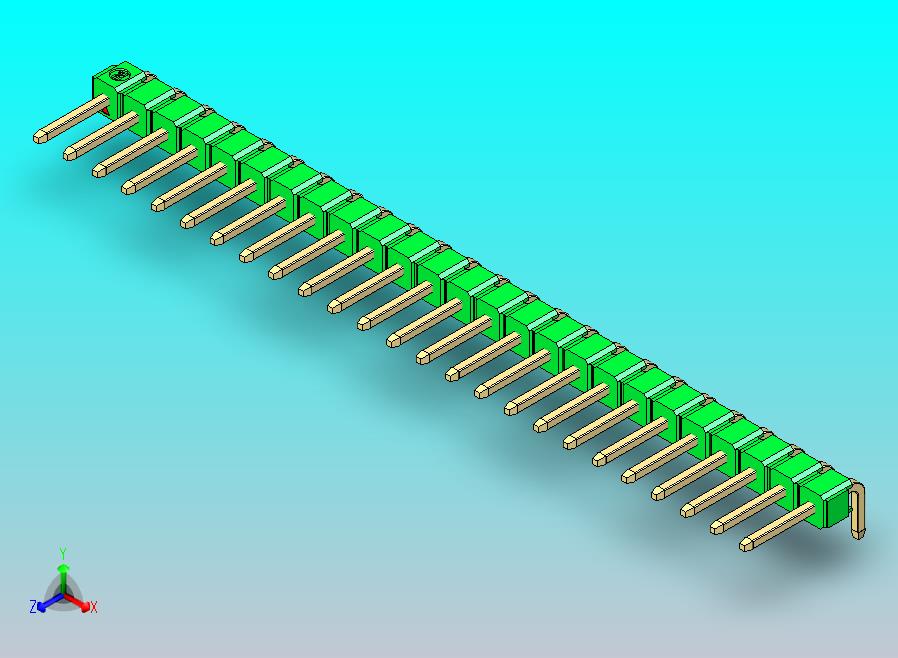 DS1022彩色排针 绿色 1x25p 100mil 类型D 版本1.0.zip