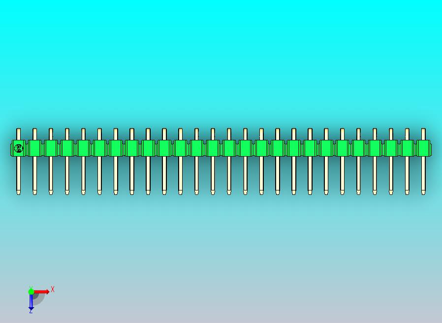 DS1022彩色排针 绿色 1x26p 100mil 类型D 版本1.0.zip