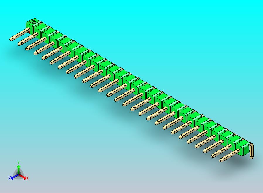 DS1022彩色排针 绿色 1x27p 100mil 类型D 版本1.0.zip