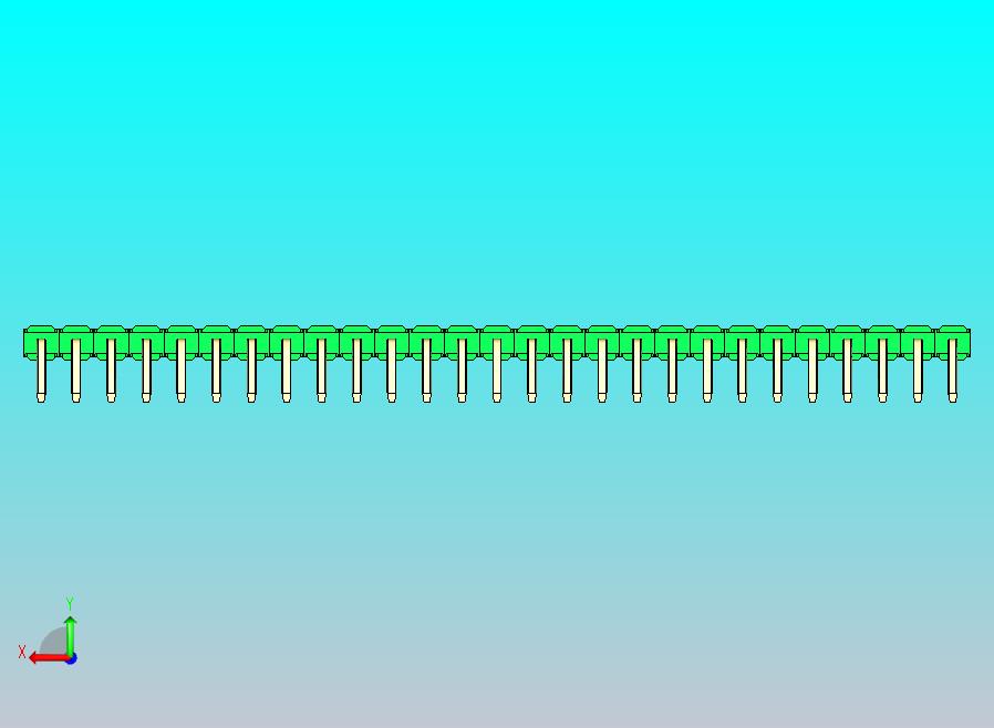 DS1022彩色排针 绿色 1x27p 100mil 类型D 版本1.0.zip