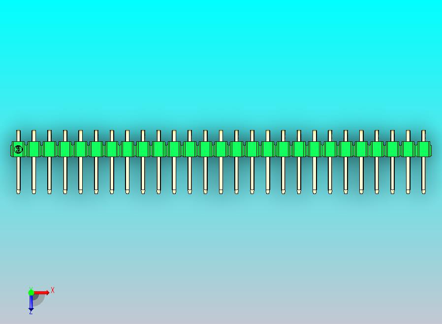 DS1022彩色排针 绿色 1x27p 100mil 类型D 版本1.0.zip