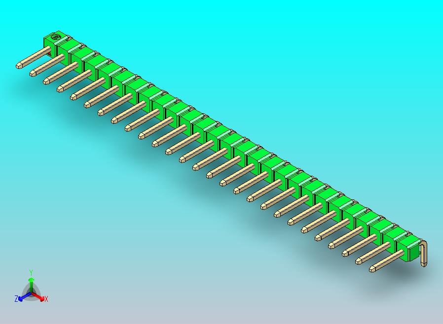 DS1022彩色排针 绿色 1x27p 100mil 类型D 版本1.0.zip