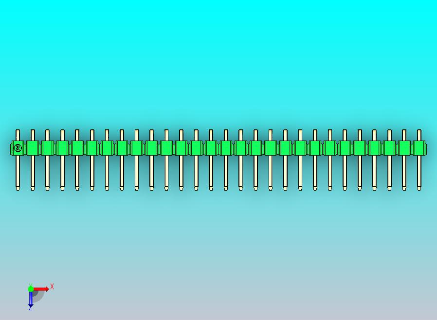 DS1022彩色排针 绿色 1x28p 100mil 类型D 版本1.0.zip