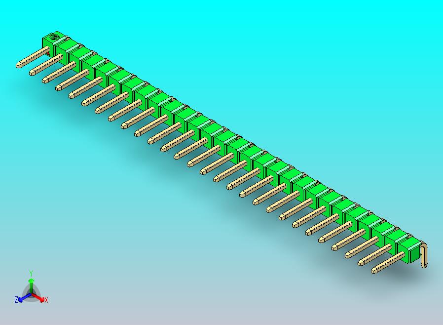 DS1022彩色排针 绿色 1x28p 100mil 类型D 版本1.0.zip