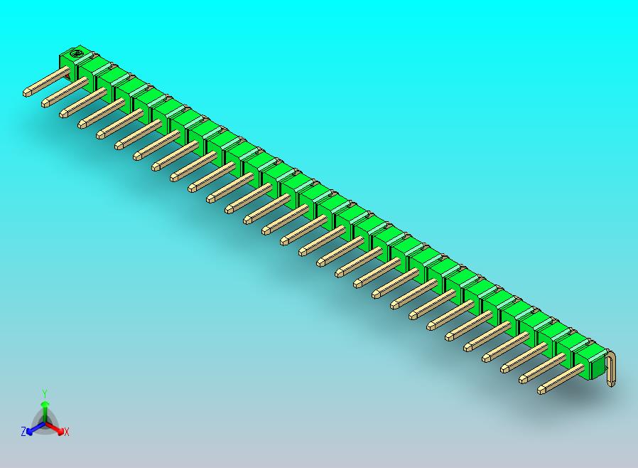 DS1022彩色排针 绿色 1x29p 100mil 类型D 版本1.0.zip