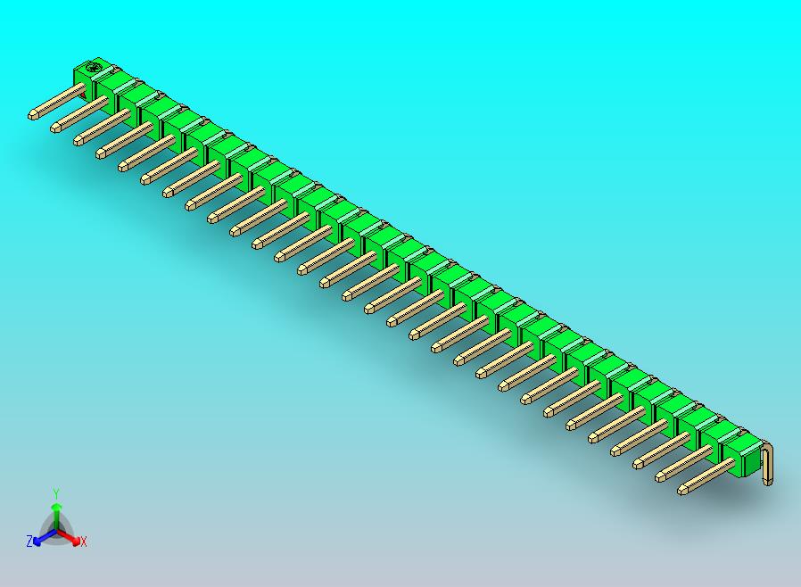 DS1022彩色排针 绿色 1x30p 100mil 类型D 版本1.0.zip