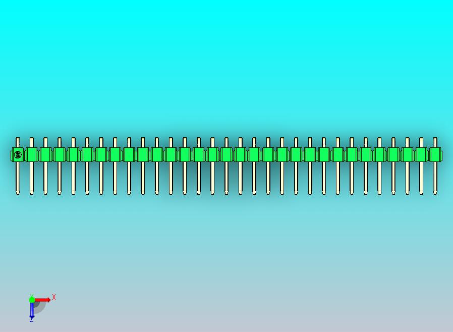 DS1022彩色排针 绿色 1x31p 100mil 类型D 版本1.0.zip